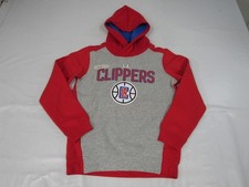New-Minor-Flaw Los Angeles Clippers YOUTH Sizes S-M Adidas Gray Hoodie