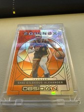 SHAI GILGEOUS-ALEXANDER 2023-24 OBSIDIAN EQUINOX ORANGE FLOOD #/75