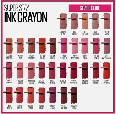 Maybelline Super Stay Ink Crayon Lip Color-Lot Of 2 or 3 Packs! New, You Pick!