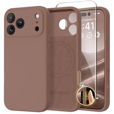 GolbinBox Magnetic Case for iPhone 18 Pro/17 Pro, Brown