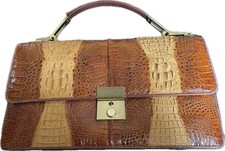 Vintage Authentic Reptile Skin Purse/Bag with Removable Strap