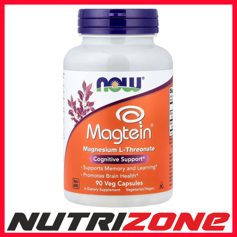 Now Foods Magtein Magnesium L-Threonate 90 Veg Capsules - Image 4