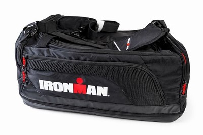 IRONMAN IM Hydration Duffel Bag Large Black Zip Gym & Training Adjustable Strap