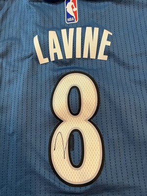 Signed Zach Lavine Minnesota Timberwolves Adidas Jersey Yth Medium - Main Image