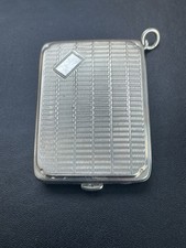 Silver HM Birmingham 1929 Match Book case By Joseph Gloster VGC  37.40 Grams