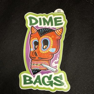 Dime Bags Cartoon Face Sticker Decal