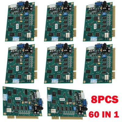 8x 60 In1 Multicade PCB Board CGA/VGA Output For Classic Jamma Arcade Video Game