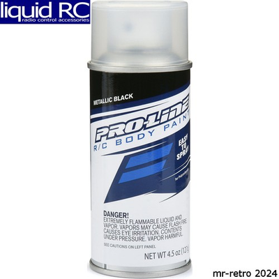 #ad Pro Line 643702 Pro Line RC Body Spray Paint Metallic Black $9.99
