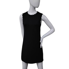 Divided by H&M Little Black Dress Size Small NWT Scalloped Neckline and Sleeves