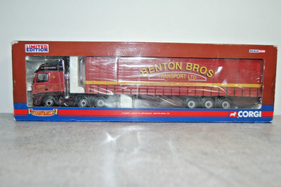 CORGI CC14005 VOLVO FH CURTAINSIDE BENTON BROS. - LIMITED EDITION