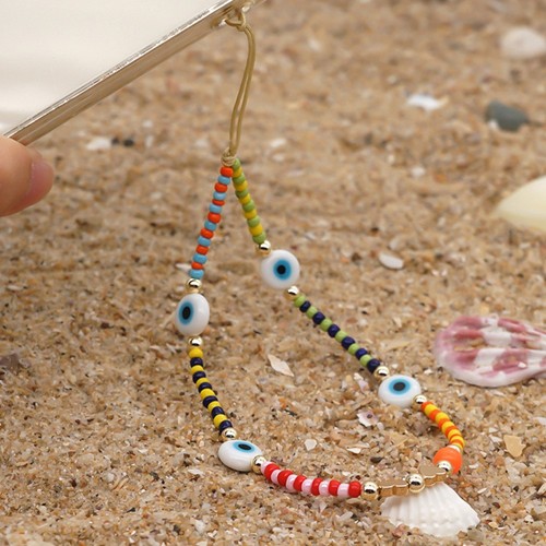 2 Pcs Handy Kette Telefon Lanyard Perlen Perlenbesetzter Handyanhänger - 第 12/12 張圖片