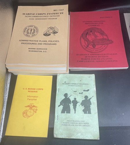 Marine Corps Institute 9 Different Training Manuals - Free Shipping