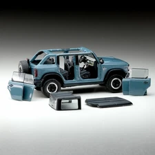 Ford Bronco 6th Gen 1/64 Scale Model - Alloy Diecast SUV Off-Road Car
