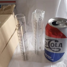 2PCS 5" Rain Gauge Replacement Tube Glass for Outdoor Garden Yard Home