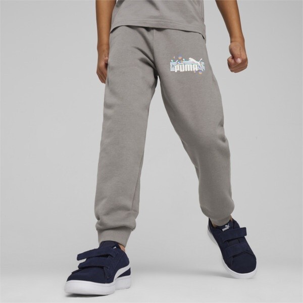 PUMA ESS+ SUMMER CAMP Little Kids' Sweatpants in Grey, Size XS