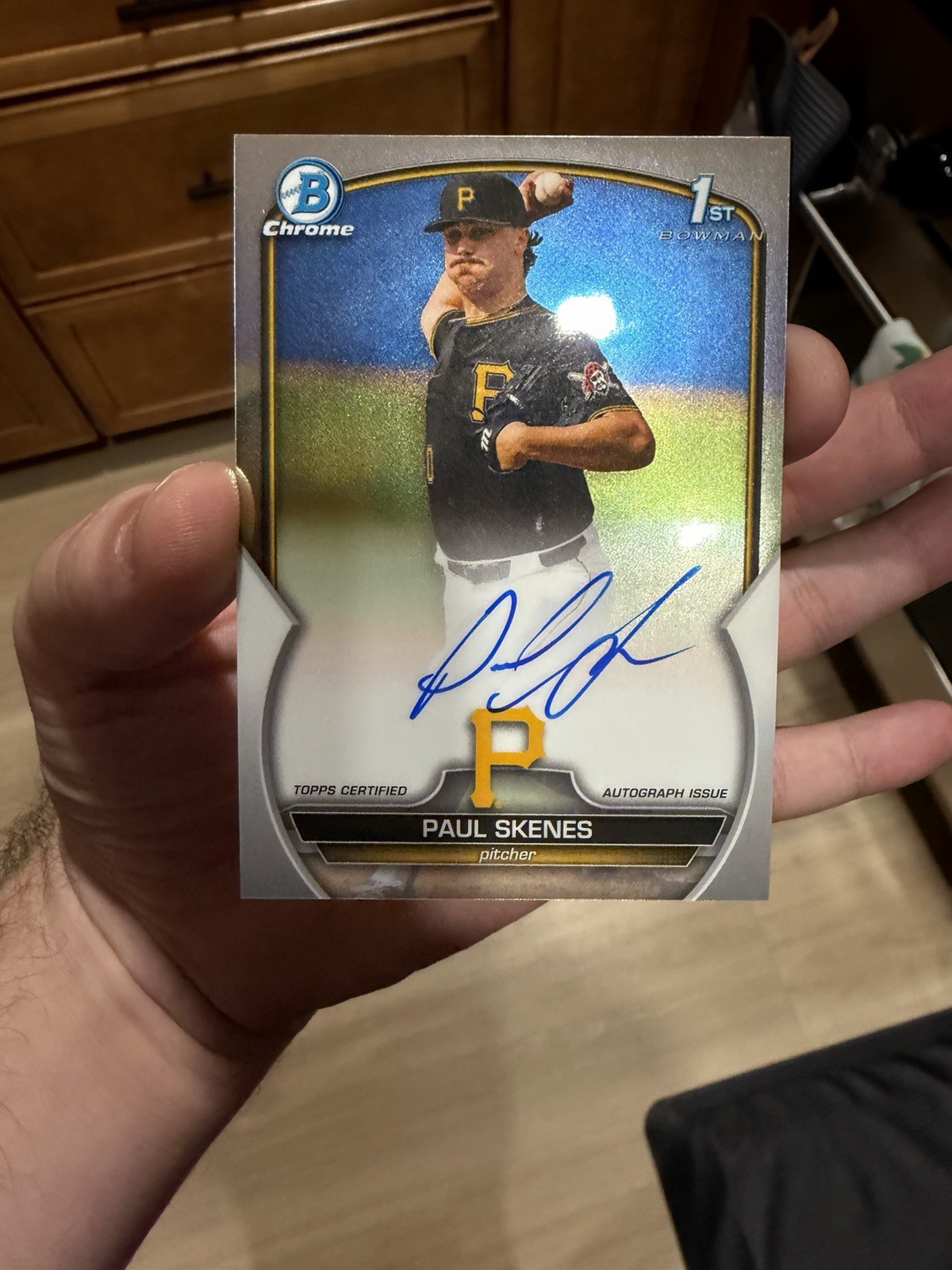 2023 Bowman Chrome 1ST BOWMAN ROOKIE Card AUTO Paul Skenes RC #CDA-PS