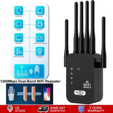 5G Internet WiFi Extender Wireless Amplifier Router Signal Booster 1200Mbps