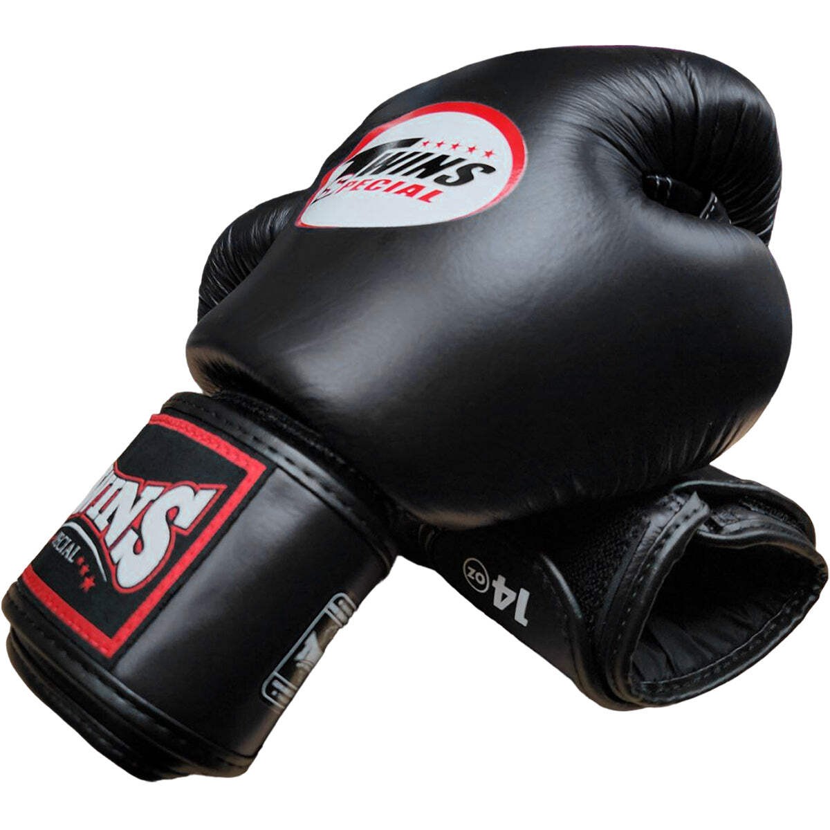 Boxing Gloves Twins Special BGVL3 Black Muay Thai Style (Leather