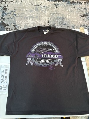 2006 Sturgis Rally T-Shirt XL Black Hills Motor Classic Tom s T s USA
