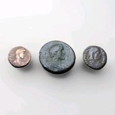 3 monete romane, 1 as e 2 follis / lotto 6