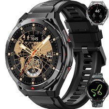 Smartwatch GPS Uomo 560 mAh,1.43'' Display Amoled, 150 Modalità Sport, Impermeabile,