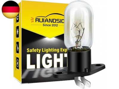 Ruiandsion Mikrowellen Glühbirne Z187 Sockel 250V 2A 25W Mikrowellenlampe für U