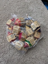 Handcrafted Mexican Toma Todo LOT OF 10 Party Game Wood Pirinola Spinning Top