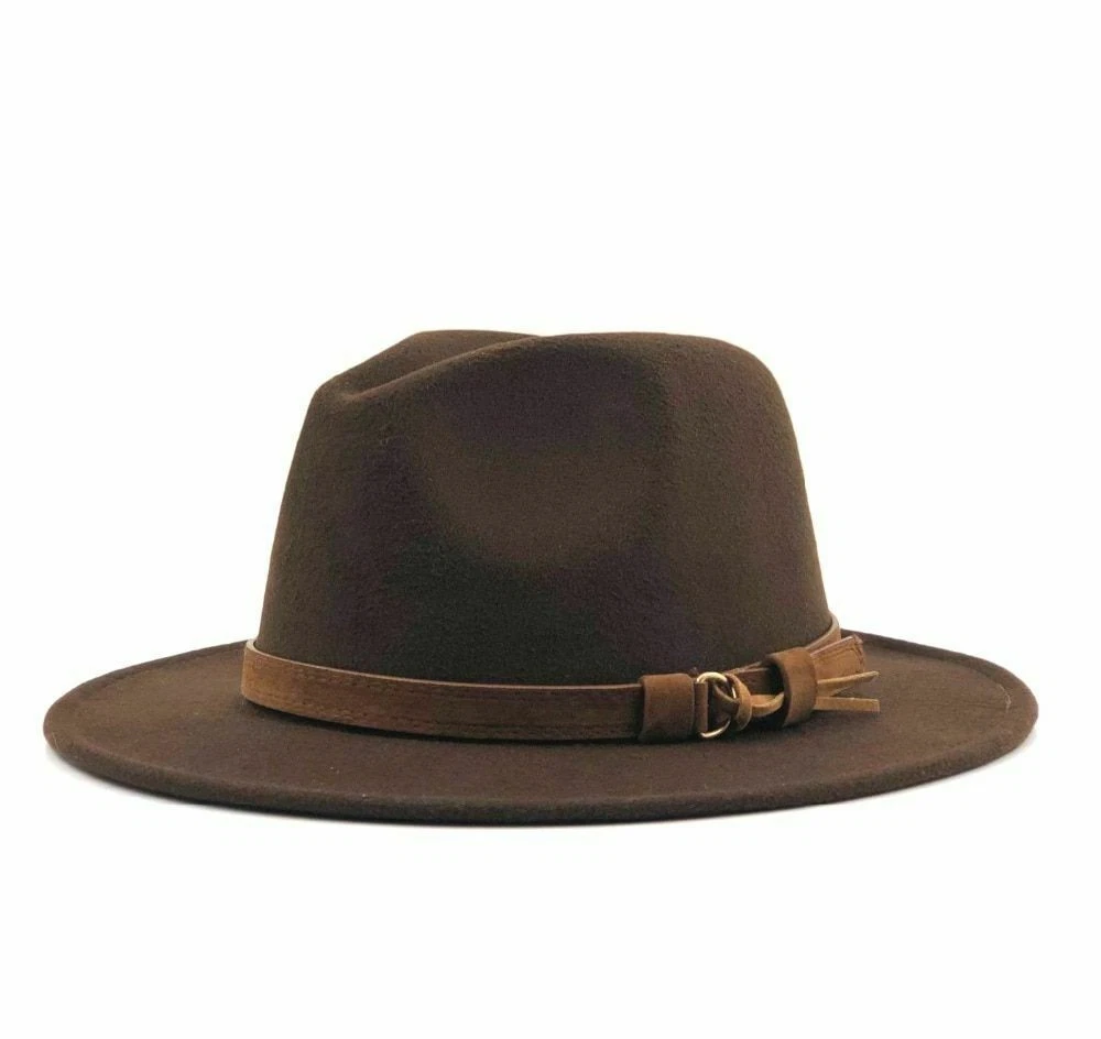 Sombrero Fedora Gorro Gángster Clásico con Anchos Hombre Mujer Vintage Sombreros Panamá