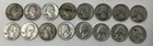 SILVER QUARTER LOT OF 16. 1935-1964 90% SILVER COINS