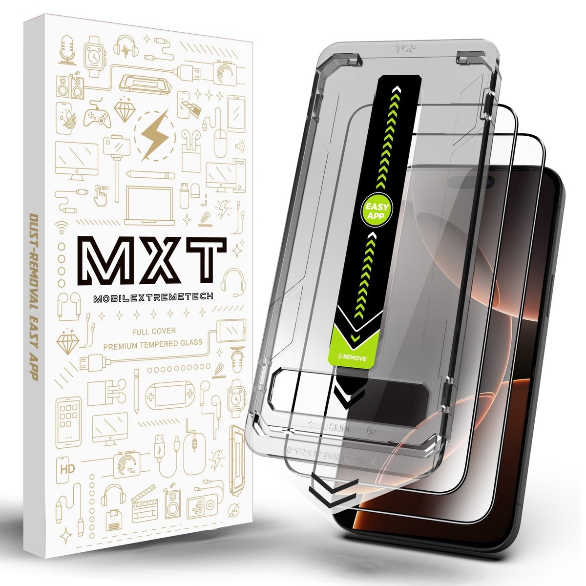 2Pack Tempered Glass Screen Protector Cover For iPhone 17 16 15 14