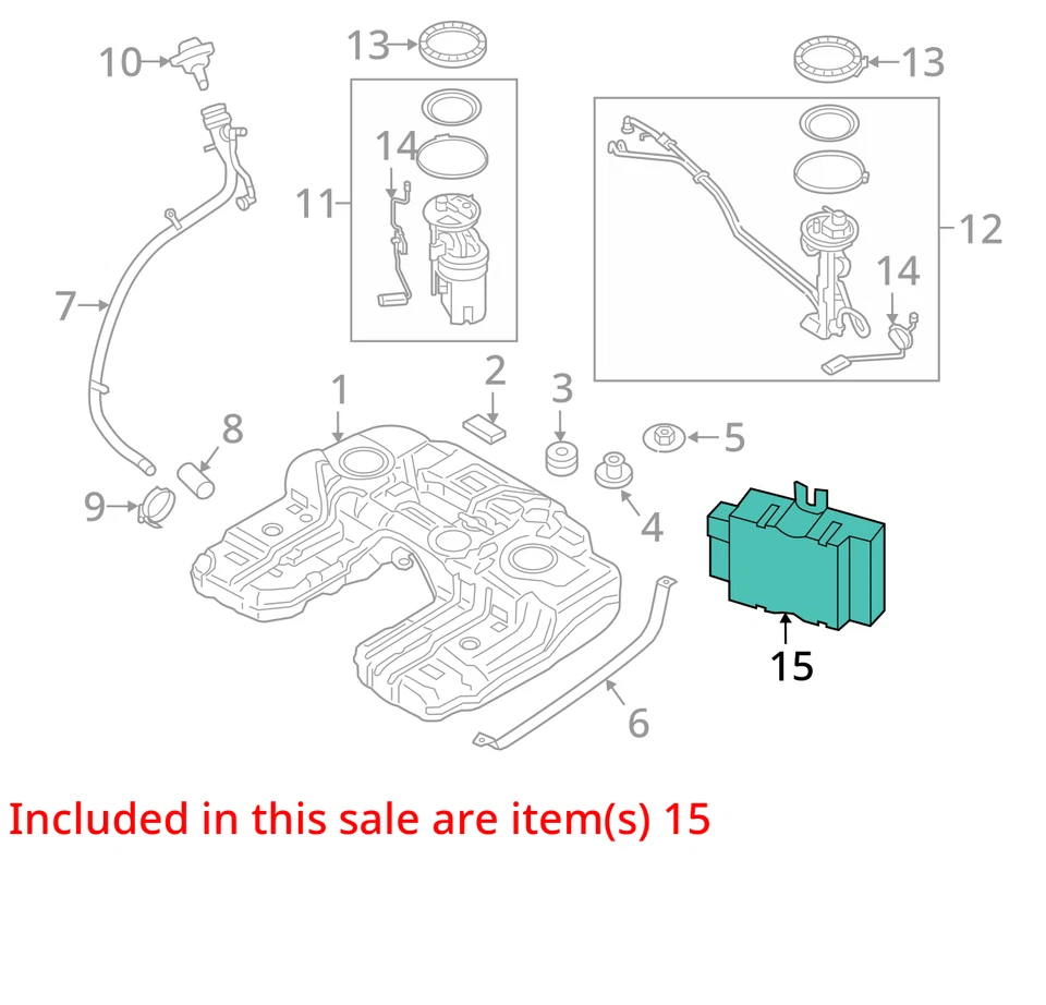 Chassis ECM Fuel Pump Fits 15-20 BMW M4 2034842 Foto 4 de 4