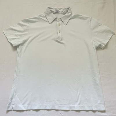 Edoardo Borrelli Napoli Polo 52 Filo Scozia Italy Slim Fit 42  Chest Minimal Lux