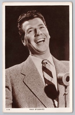 RPPC Max Bygraves Entertainer Sänger Schauspieler Picturegoer Postkarte D 368 Vintage