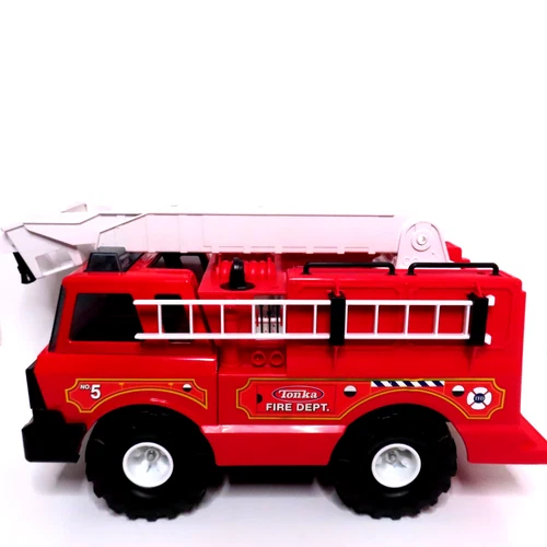 Tonka No. 5 Fire Dept Ladder Truck | Hasbro Vintage Large Size | Metal & Plastic
