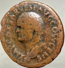 Roman Emperor Vespasian Genuine Ancient Coin 69AD-79AD Bronze As