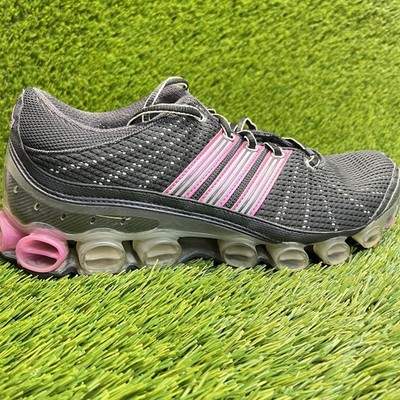 Adidas Microbounce T1 Womens Size 8.5 Gray Pink Running Shoes Sneakers