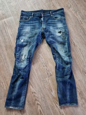Dsquared2 Jeans Hose Trousors Denim D2 Dsq2 Dsquared Blue Size 52 690 