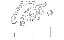Genuine Toyota Wheelhouse Assembly 61603-42905