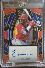 2024 Panini Select- Signature Selections Elly De La Cruz Blue Prizm /49 (AU, RC)