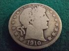 1910-P Barber Half Dollar, 90% Silver, Vintage 100+ Years Must See Pics