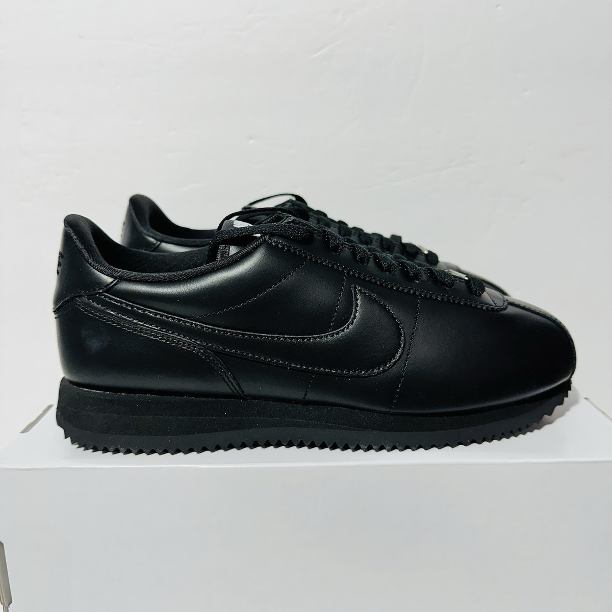 Men's Size 8 - Nike By You Classic Cortez Leather Black Anthracite