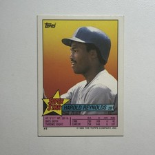 1989 Topps Super Star Sticker Back #5 Harold Reynolds Roger Clemens 259 Mariners