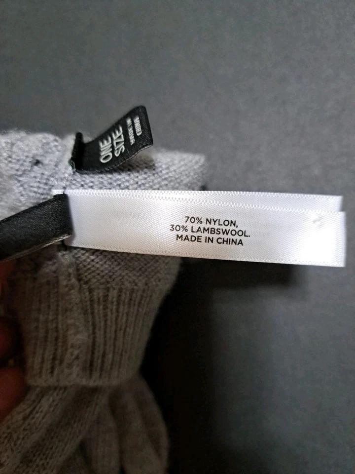 Guantes de lana de cordero gris Talbots para mujer Foto 4 de 4