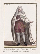 Ordine Militare Avis Ordine Cavaliere Ritter Portogallo Costume Incisione 1790