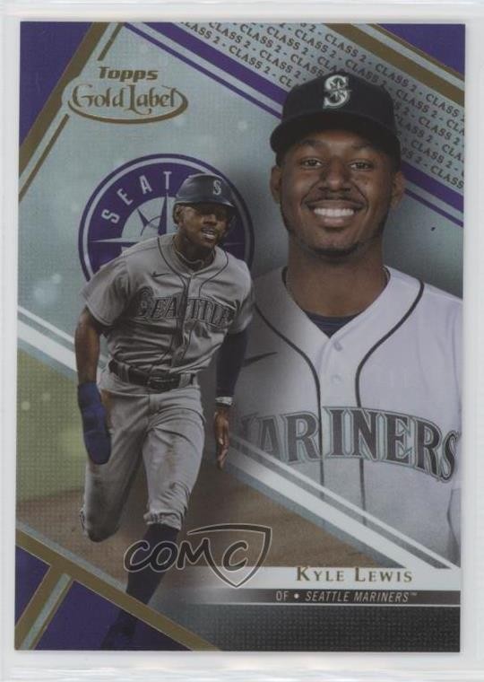 2021 Topps Gold Label Class 2 Purple 53/75 Kyle Lewis #35 0a3