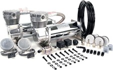 Viair 480c Dual Air Compressor For Air Suspension 2 Pack Chrome 48032 - New