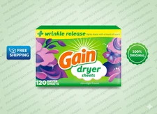 Gain Fabric Softener Dryer Sheets, Moonlight Breeze, 120 Count