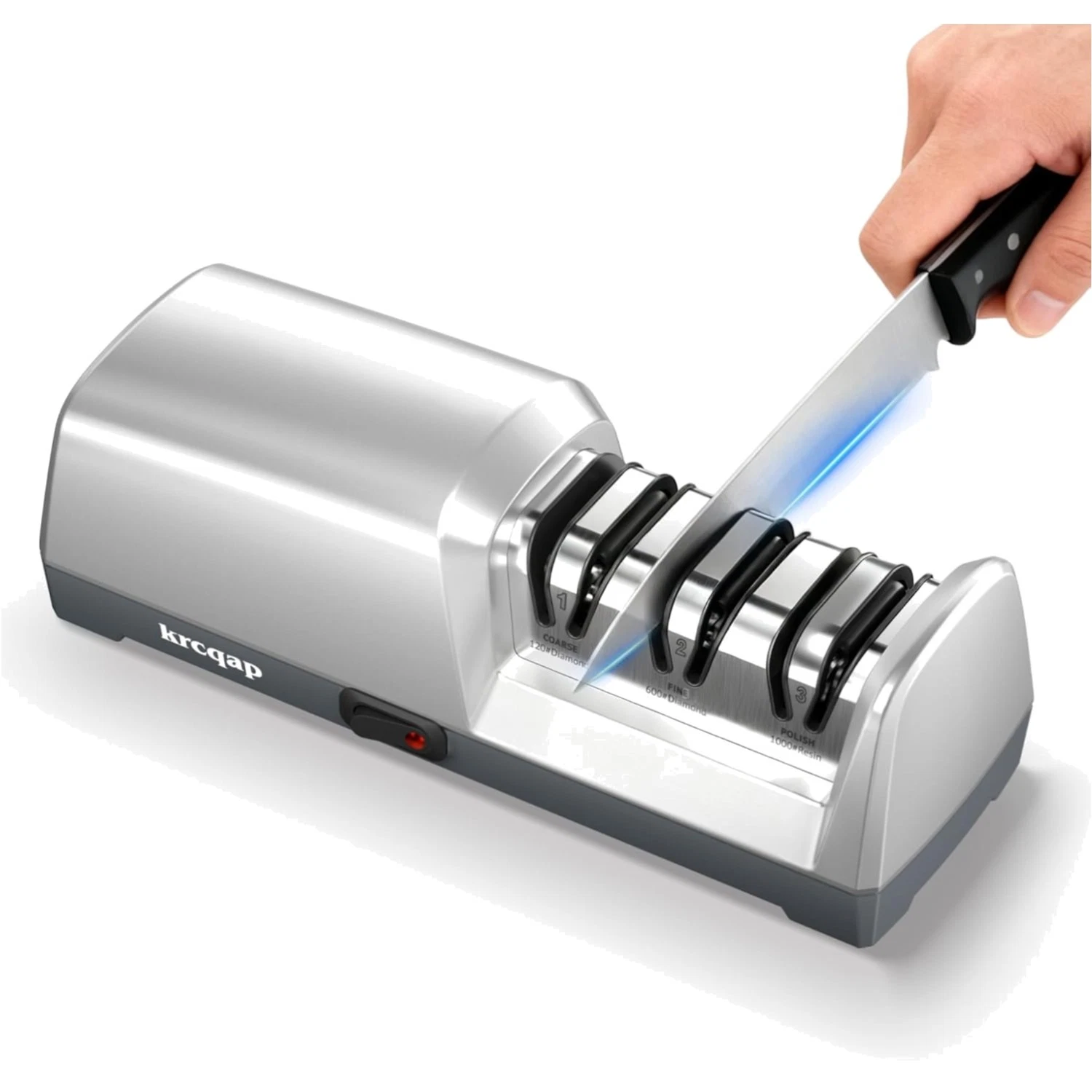 Knife Sharpener Electric for Kitchen - 3-Stage Kitchen Knife Sharpener - 15°P...