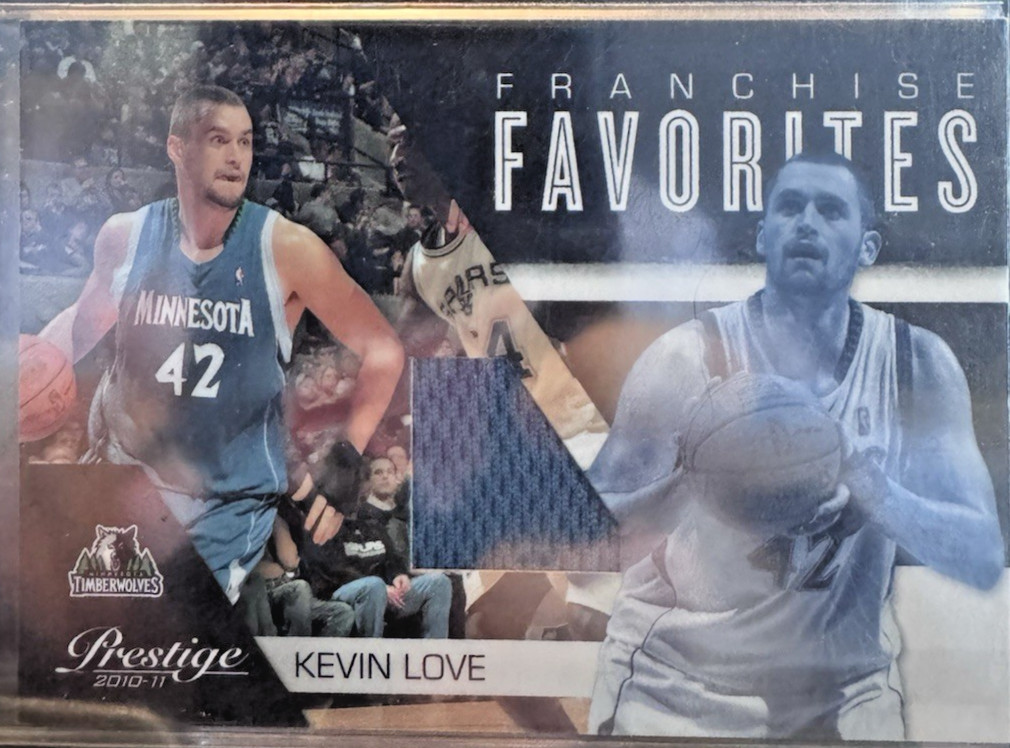 2010-11 Prestige Franchise Favorites Kevin Love #22 Materials /249 (MEM)