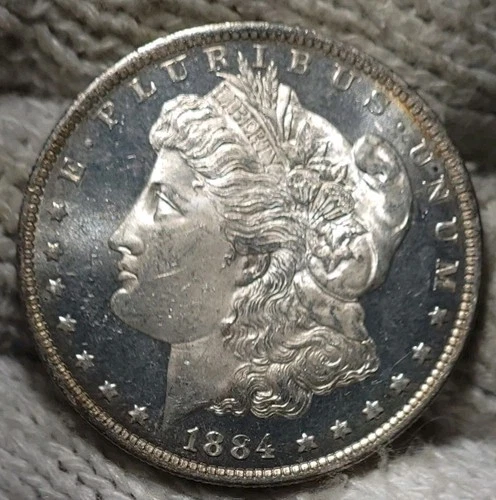 1884-o Morgan Silver Dollar Brilliant Uncirculated DMPL ULTRA CAMEO